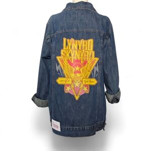 Comfort Denim Women's Upcycled LS Graphic Print Long Jacket